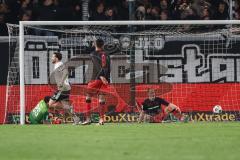 3. Liga; SC Verl - FC Ingolstadt 04; 2:1 Tor für Verl, Arweiler Jonas (9 Verl) #Torwart Kai Eisele (25, FCI) Simon Lorenz (32, FCI) Fredrik Carlsen (8, FCI) Taz Berkan (10 Verl)