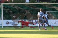 Totopokal- Saison 2023/2024 - SV Manching  - VFB Eichstätt - Der 1:1 Ausgleichstreffer durch Nitaj Ferat grau #17 Eichstätt - jubel - Foto: Meyer Jürgen