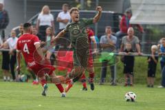 Toto - Pokal - Saison 2024/25 - TSV Lohr - FC Ingolstadt 04 - Ege Celiker (Nr.4 - TSV Lohr) - Deniz Zeitler (Nr.38 - FCI) - Foto: Meyer Jürgen