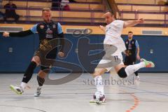 Futsal - Saison 2024/25- MTV Ingolstadt - 1860 München - Mykola Bilotserkivets weiss MTV - Renato Cilic schwarz München - Foto: Meyer Jürgen