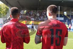 3. Liga - Saison 2025/26 - TSG Hoffenheim II - FC Ingolstadt 04  - Die Mannschaft bedankt sich bei den Fans - XXXXX - Foto: Meyer Jürgen