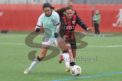 2. Bundesliga Frauen - Saison 2025/26 - FC Ingolstadt 04 Frauen - FFC Turbine Potsdam - Mara Winter (Nr.2 - FC Ingolstadt Frauen I) - Okuma Rana weiss Potsdam - Foto: Meyer Jürgen