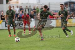 Toto - Pokal - Saison 2024/25 - TSV Lohr - FC Ingolstadt 04 - Emre Gül (Nr.5 - FCI) schießt ein Tor - jubel - - XXXXX - Foto: Meyer Jürgen