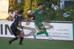 Bezirksliga - Saison 2025/26 - FC Gerolfing - TSV Rohrbach - Andreas Maier schwarz Rohrbach - Marko Miskovic (Nr.4 - FC Gerolfing) - Foto: Meyer Jürgen