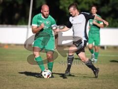 Freundschaftsspiel - Saison 2026/27 - TSV Ober/.Unterhaunstadt - FC Gerolfing  - Astrit Topalaj (Nr.26 - FC Gerolfing) - Oliver Günther grau Ober./Unterh.stadt  - Foto: Meyer Jürgen