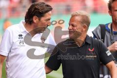 DFB-Pokal; FC Ingolstadt 04 - 1. FC Kaiserslautern; Sportdirektor Ivica Grlic  (FCI) Cheftrainer Markus Anfang (FCK)