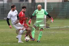 Kreisklasse - Saison 2025/26- Türk SV Ingolstadt - MTV Ingolstadt-  - Daniel Drotleff rot Türkisch - Marco Battaglia weiss MTV - Ivan Covic TW MTV - Foto: Meyer Jürgen