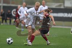 DFB Pokal - Frauen - Saison 2025/26 - FC Ingolstadt 04 Frauen - 1. FC Nürnberg - Fritzberg Teresa (Nr.3 - FC Ingolstadt Frauen I) - Lein Nastassja rot Nürnberg - Foto: Meyer Jürgen