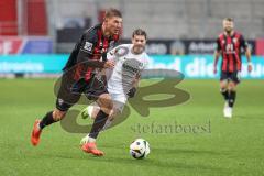 3. Liga; FC Ingolstadt 04 - Erzgebirge Aue; Benjamin Kanuric (8, FCI) Seitz Sean (7 Aue)