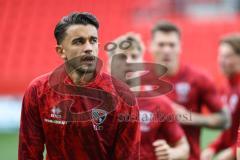 3. Liga; FC Ingolstadt 04 - 1. FC Saarbrücken; vor dem Spiel Fredrik Carlsen (8, FCI)