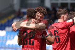 3. Liga - Saison 2025/26 - TSG Hoffenheim II - FC Ingolstadt 04  - Marcel Costly (Nr.22 - FCI) schiesst den 0:2 Führungstreffer - jubel - XXXXX - Foto: Meyer Jürgen