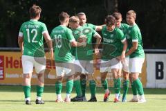 Bezirksliga - Saison 2024/25 - FC Gerolfing - TSV Rohrbach - Der 2:0 Führungstreffer durch Niklas Nissl (Nr.10 - FC Gerolfing) - jubel - Foto: Meyer Jürgen