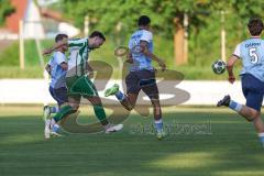 Landesliga - Saison 2025/26 - SV Manching - SV Cosmos Aystetten - Marcel Posselt (Nr.12 - SV Manching) schiesst den 1:1 Ausgleichstreffer - jubel - - XXXXX - Foto: Meyer Jürgen