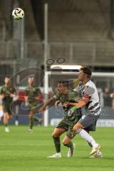 3. Liga; SV Sandhausen - FC Ingolstadt 04; Zweikampf Kampf um den Ball Pascal Testroet (37, FCI) Lewald Jakob (14 SVS)