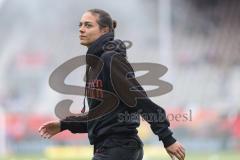 3. Liga; Energie Cottbus - FC Ingolstadt 04; vor dem Spiel Cheftrainerin Sabrina Wittmann (FCI)
