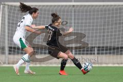 2. Bundesliga Frauen - Saison 2023/24 - FC Ingolstadt 04 Frauen - Borussia Mönchen Gladbach - Melike Pekel (Nr.38 - FCI) - Bartsch Kristina weiss Gladbach - Foto: Meyer Jürgen