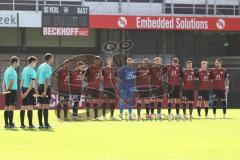 3.Liga - Saison 2023/2024 - SC Verl - FC Ingolstadt 04 - Schweigeminute -  - Foto: Meyer Jürgen