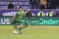 3. Liga; Erzgebirge Aue - FC Ingolstadt 04; Torwart Kai Eisele (25, FCI)