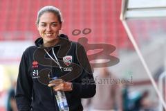 3. Liga; FC Ingolstadt 04 - Rot-Weiss Essen; vor dem Spiel Cheftrainerin Sabrina Wittmann (FCI)