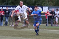 Toto - Pokal - Saison 2024/25 - DJK Hein - FC Ingolstadt 04 -  - Mattis Hoppe (Nr.2 - FCI) - Agon Jashari (Nr.6 - DJK Hain) - Foto: Meyer Jürgen