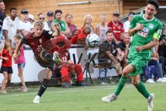 Testspiel; 3. Liga; VfB Eichstätt - FC Ingolstadt 04; Benedikt Schwarzensteiner (2, FCI) Jonas Fries (VfB)