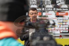 3.Liga - Saison 2023/2024 - SC Verl - FC Ingolstadt 04 -  - Cheftrainer Michael Köllner (FCI) - im Interview mit Magenta TV - Foto: Meyer Jürgen