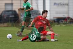 Bayernliga Nord - Saison 2023/2024 - FC Ingolstadt 04 - VFB Eichstätt - Paul Herbert (Nr.26 - FCI U21) -  -  Meixner Timo grün Eichstätt - Foto: Meyer Jürgen