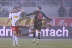3. Liga; SSV Jahn Regensburg - FC Ingolstadt 04; Tor Jubel Treffer Julian Kügel (29, FCI) 0:2 Bauer Benedikt (26 SSV)
