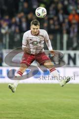 3. Liga; Erzgebirge Aue - FC Ingolstadt 04; Max Besuschkow (17, FCI) Kopfball