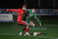 Landesliga - Saison 2024/25 - SV Manching - TSV Dachau - Ralf Schröder (Nr.21 - SV Manching) - Barin Berkant rot Dachau - Foto: Meyer Jürgen