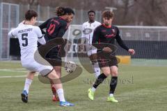 Freundschaftsspiel - Saison 2025/26 - FC Ingolstadt  II - ASV Neumarkt - Tomislav Bagaric (Nr.5 - FC Ingolstadt II) - Morris Adelabu schwarz Neumarkt  - Foto: Meyer Jürgen