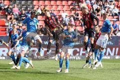 3. Liga; FC Ingolstadt 04 - FC Hansa Rostock; Zweikampf Kampf um den Ball Roßbach Damian (4 HR) Pascal Testroet (37, FCI)