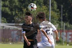 A-Junioren Bundesliga  - Saison 2024/25 - A-Junioren - FC Ingolstadt 04 - SSV Ulm - Salihovic Tarek weiss FCI - Klimek Tom schwarz Ulm - Foto: Meyer Jürgen