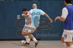 Hallenturnier MTV Ingolstadt - Saison 2025/26 - MTV Ingolstadt - Reichertshofen - Deniz Haydin blau MTV - Efe Bulut weiss Reichertshofen - Foto: Meyer Jürgen