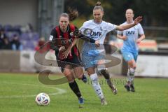 *** 2. Bundesliga Frauen - Saison 2025/26 - FC Ingolstadt 04 Frauen - VFL Bochum - Stefanie Reischmann (Nr.24 - FC Ingolstadt Frauen I) - Wenzel Franziska blau Bochum - Foto: Meyer Jürgen