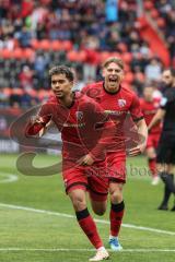 3. Liga; FC Ingolstadt 04 - SV Waldhof Mannheim; Tor Jubel Treffer Yann Sturm (7, FCI) 1:0 Führung Max Plath (14 FCI)