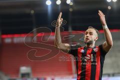 3. Liga; FC Ingolstadt 04 - Energie Cottbus; Tor Jubel Treffer Sebastian Grönning (11, FCI) und David Kopacz (29, FCI) jubelt