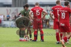 Toto - Pokal - Saison 2024/25 - TSV Lohr - FC Ingolstadt 04 - Maximilian Dittgen (Nr.10 - FCI) legt sich den Ball zurecht und schiesst den 0:1 Führungstreffer - jubel -  - XXXXX - Foto: Meyer Jürgen