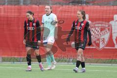2. Bundesliga Frauen - Saison 2025/26 - FC Ingolstadt 04 Frauen - SG Andernach - Annika Kömm (Nr.25 - FC Ingolstadt Frauen I) und Stefanie Reischmann (Nr.24 - FC Ingolstadt Frauen I) mit einer 100% Torchance aber vergeben - enttäuscht - Foto: Meyer Jürgen
