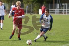 Kreisliga- Saison 2024/25- TSV Etting - TSV Altmannstein-  - Thomas Riegelsberger rot Altmannstein - Daniel Hopf weiss Etting - Foto: Meyer Jürgen