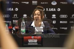 3. Liga - Saison 2024/25 - Pressekonferenz - FC Ingolstadt 04 -  - Pressesprecherin Kristina Richter (FCI) - XXXXX - Foto: Meyer Jürgen