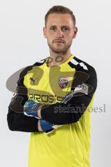 Torwart Marius Funk (1, FCI) ; FC Ingolstadt 04; 3.Liga, Porträttermin 2022/2023