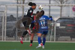***2. Bundesliga Frauen - Saison 2025/26 - FC Ingolstadt 04 Frauen - SV Meppen - Melissa Kuya Kuya -Strobel (Nr.14 - FC Ingolstadt Frauen I) - Castrellon Soraya blau Meppen - Foto: Meyer Jürgen
