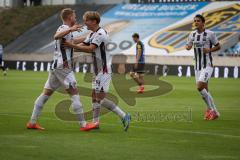 3. Liga - Saison 2026/27 - 1. FC Saarbrücken - FC Ingolstadt 04  - XXXXX - XXXXX - Foto: Meyer Der 0:1 Führungstreffer durch Lars Lokotsch (Nr.13 - FCI) - jubel