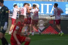 3. Liga - Saison 2025/26 - SV Wehen/Wiesbaden - FC Ingolstadt 04  - Max Plath (Nr.14 - FCI) schiesst den 1:1 Ausgleichstreffer - jubel - Foto: Meyer Jürgen