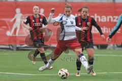 2. Bundesliga Frauen - Saison 2024/25 - FC Ingolstadt 04 Frauen - HSV - Stefanie Reischmann (Nr.24 - FCI Frauen) - Meyer Christin weiss HSV - Foto: Meyer Jürgen