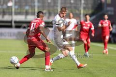 Toto-Pokal Finale; Würzburger Kickers - FC Ingolstadt 04; Benjamin Kanuric (8, FCI) Montcheu Fabrice (11 WK)