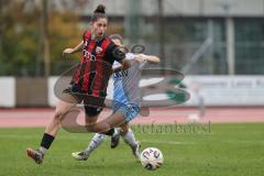 *** 2. Bundesliga Frauen - Saison 2025/26 - FC Ingolstadt 04 Frauen - VFL Bochum - Emma Kusch (Nr.9 - FC Ingolstadt Frauen I) - Joester Emely blau Bochum - Foto: Meyer Jürgen