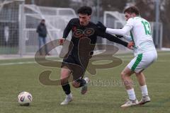 *** Bayernliga Nord - Saison 2025/26 - FC Ingolstadt 04 II - SpVgg Greuther Fürth - Davide Sekulovic FCI - Philipp Hack grün Fürth - Foto: Meyer Jürgen