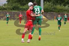 Bayernliga Nord - Saison 2023/2024 - FC Ingolstadt 04 - VFB Eichstätt - Birkl Johannes (Nr.5 - FCI U21) - #Lamprecht Florian grün #23 Eichstätt - Foto: Meyer Jürgen